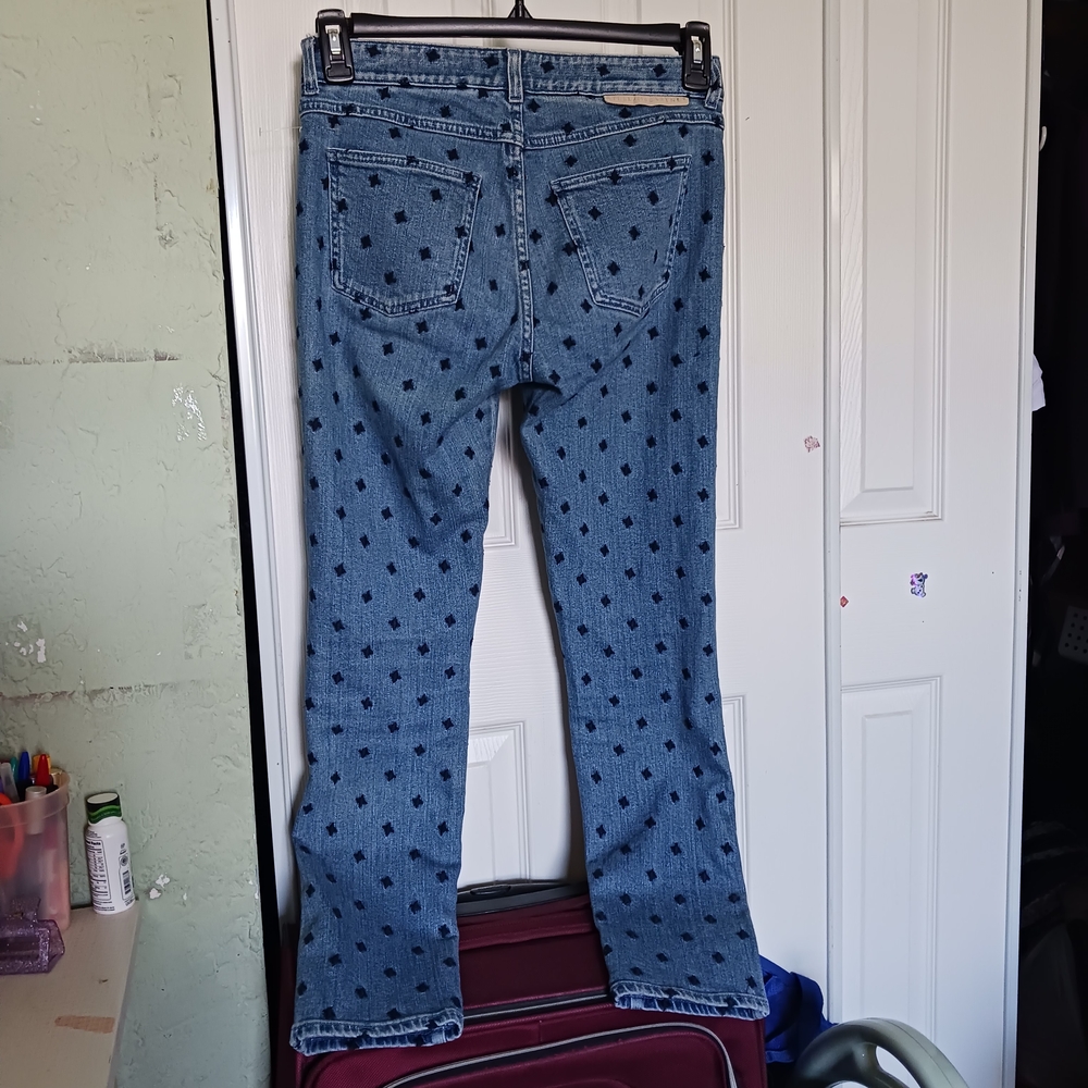 Stella McCartney Women Skinny Jeans Blue Star Print Great Conditon SZ29